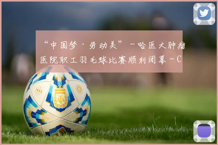 “中国梦·劳动美” - 哈医大肿瘤医院职工羽毛球比赛顺利闭幕 - Copy (4)